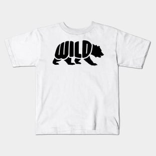 WILD - Bear Design Kids T-Shirt